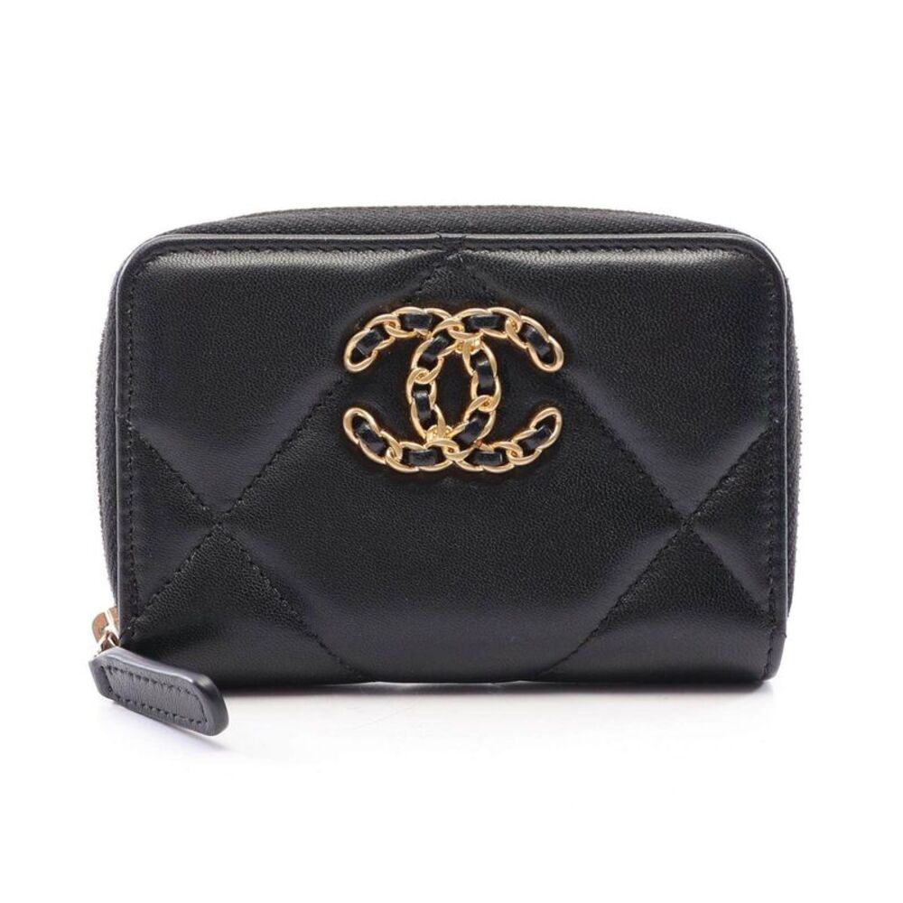 CHANEL Chanel 19 Lambskin Coin Purse